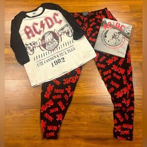 Y2K - AC/DC BUNDLE - Tour Shirt, All over print pants, Collectible book!